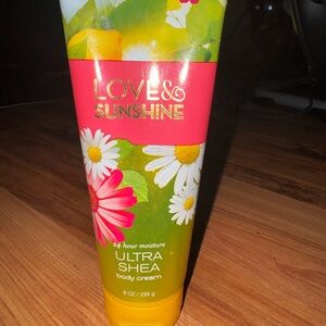 Bath & Body Works Love & Sunshine Body Cream - Yellow and Pink